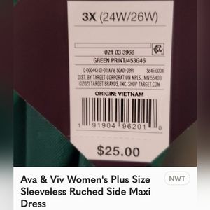 Camp 3XL Ava & Viv Maxi Dress NWT VERY COMFY DRESS